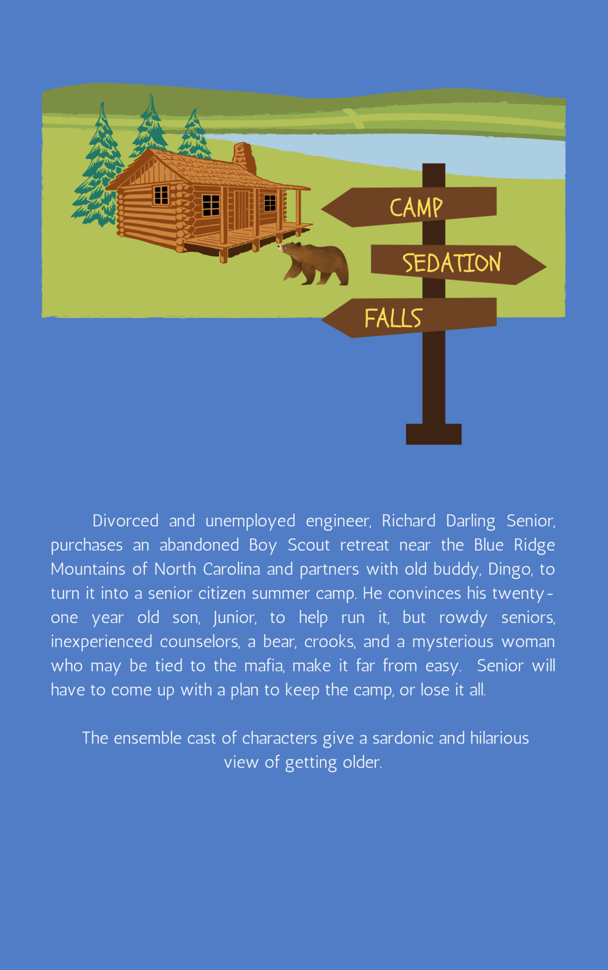 Blue Minimal Modern Night Photo Book Cover